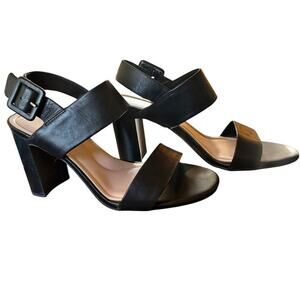 Preston and York Farah Black strappy 4" heels size 9